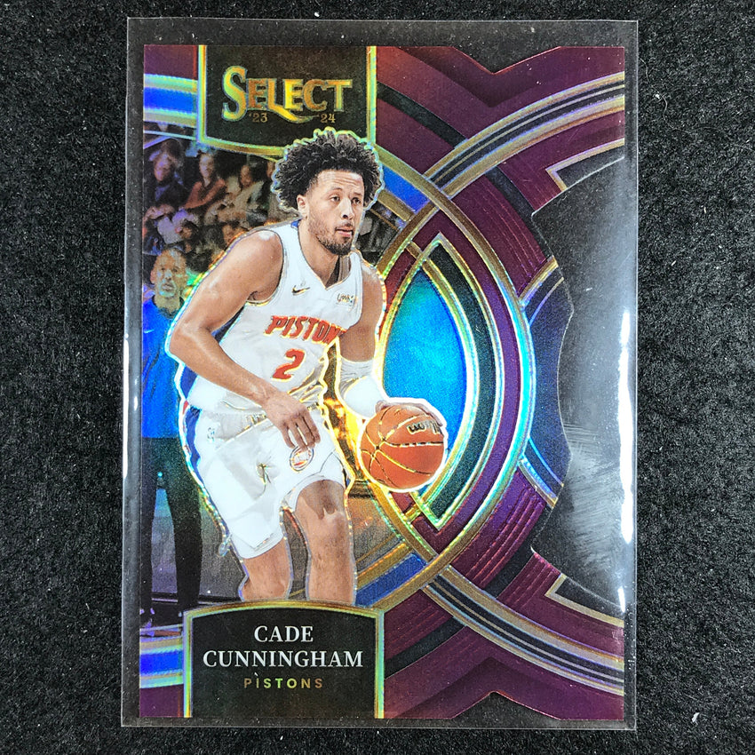 2023-24 Select CADE CUNNINGHAM Premier Level Maroon Die-Cut 36/175 #175
