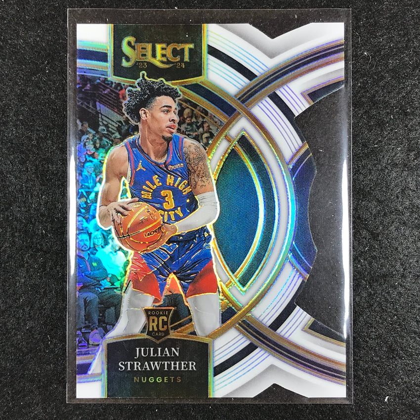 2023-24 Select JULIAN STRAWTHER Premier Level Rookie White Die-Cut 138/149 #101