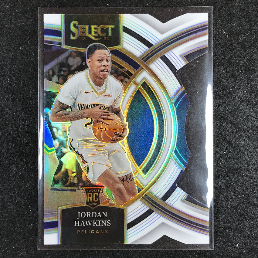 2023-24 Select JORDAN HAWKINS Premier Level Rookie White Die-Cut 78/149 No. 124