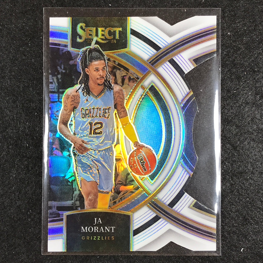2023-24 Select JA MORANT Premier Level White Die-Cut 140/149 No. 136