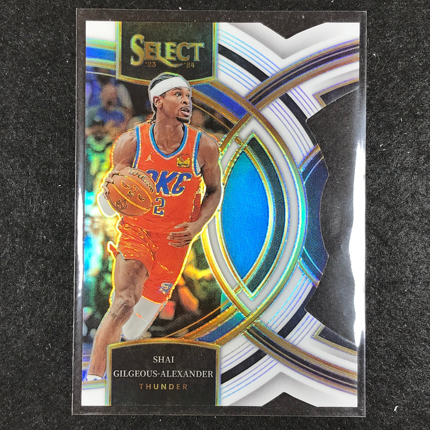 2023-24 Select SHAI GILGEOUS-ALEXANDER Premier Level White Die-Cut 99/149 No. 144