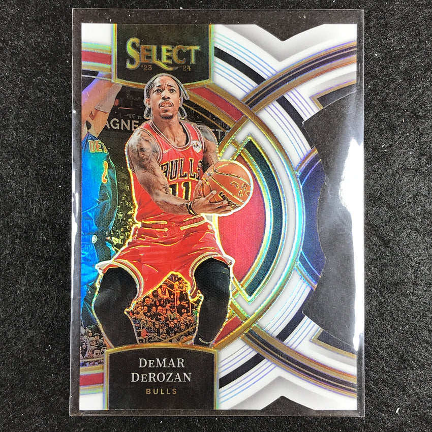 2023-24 Select DEMAR DEROZAN Premier Level White Die-Cut 20/149 #191