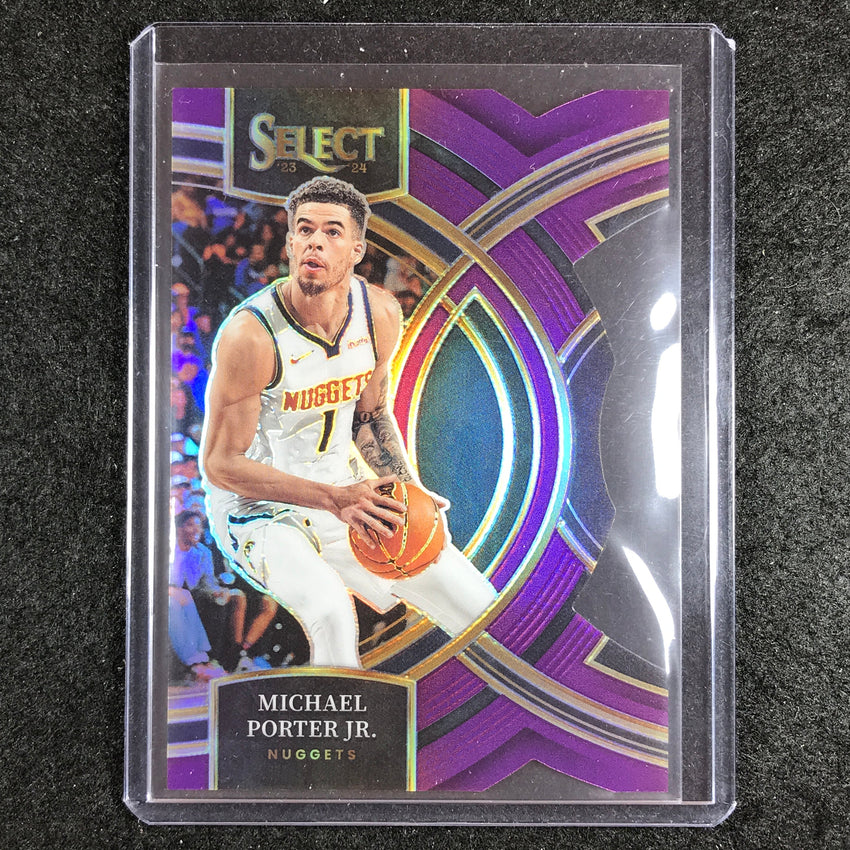 2023-24 Select MICHAEL PORTER JR. Premier Level Purple Die-Cut 21/99 #178