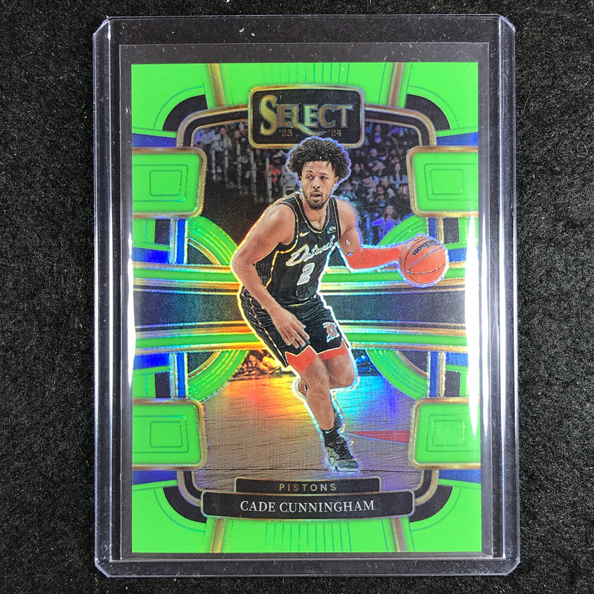 2023-24 Select CADE CUNNINGHAM Concourse Neon Green 18/75 #26