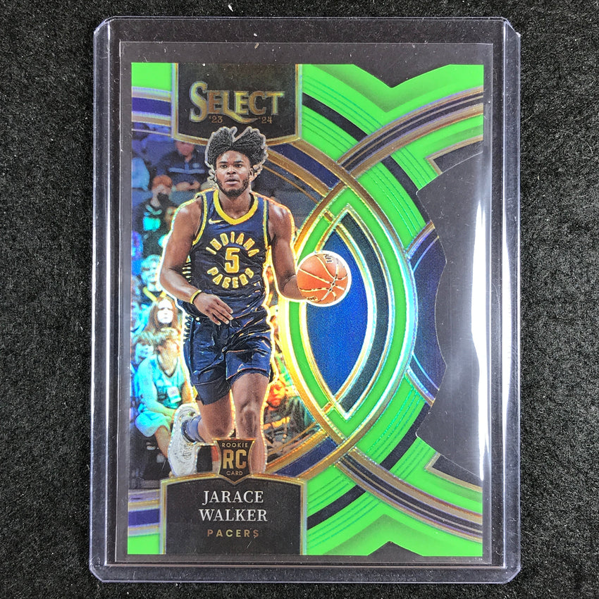 2023-24 Select JARACE WALKER Premier Level Rookie Neon Green Die-Cut 40/75 No. 133