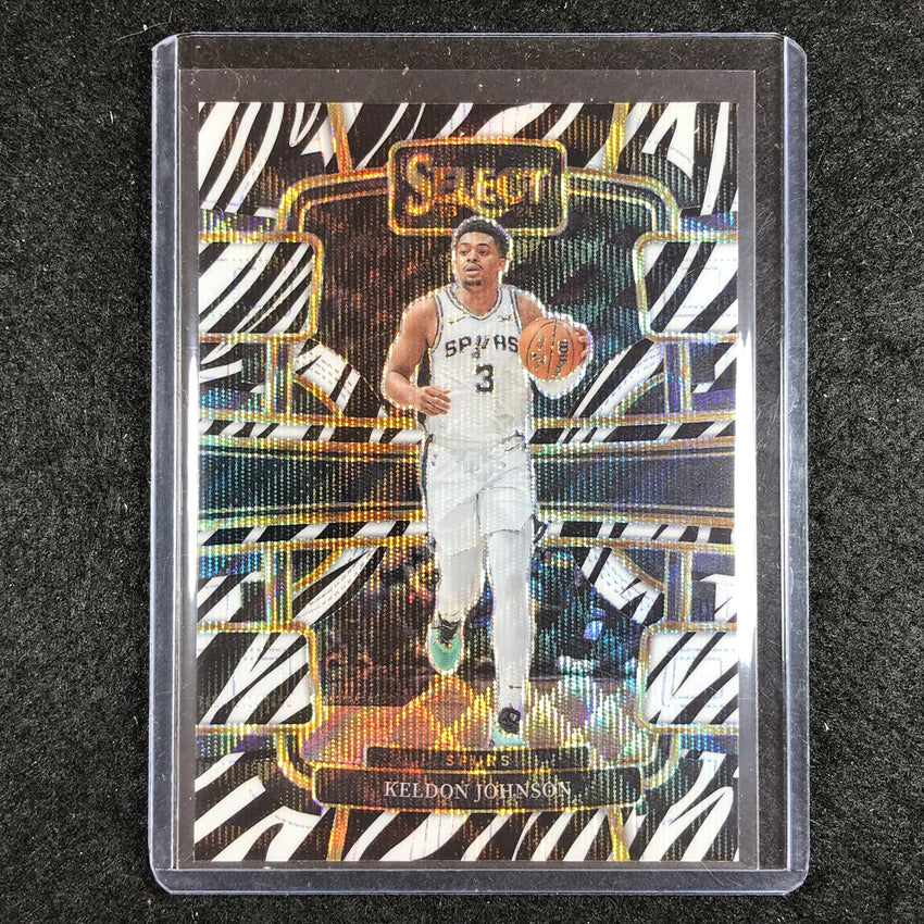 2023-24 Select KELDON JOHNSON Courtside Zebra SSP #61