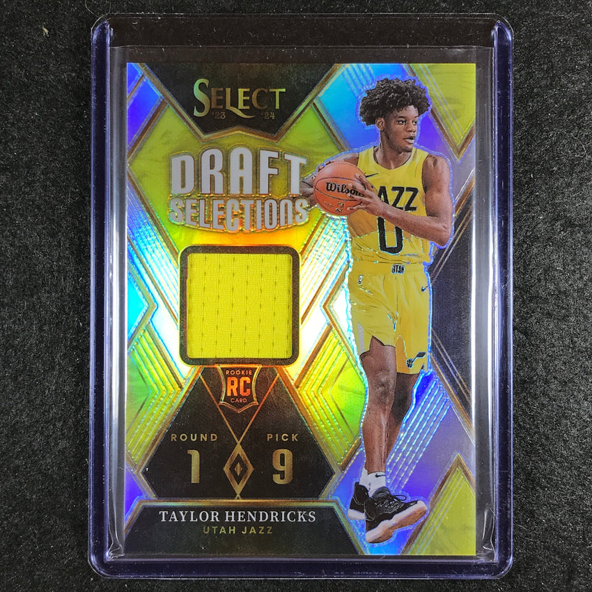2023-24 Select TAYLOR HENDRICKS Draft Selections Rookie Jersey Relic #TH  (A)