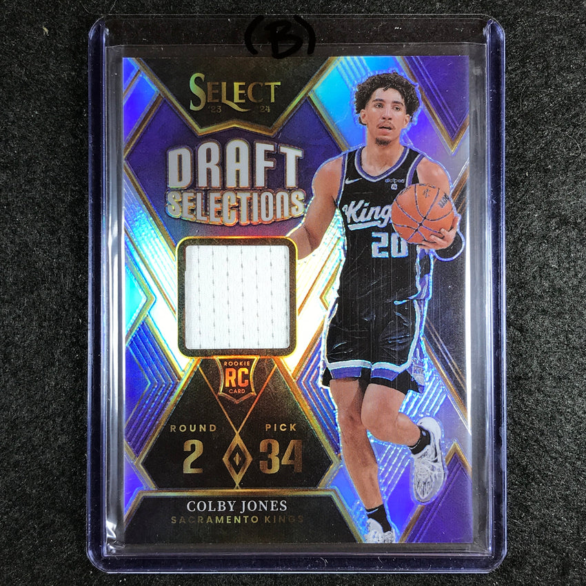 2023-24 Select COLBY JONES Draft Selections Rookie Jersey Relic #CJ (B)