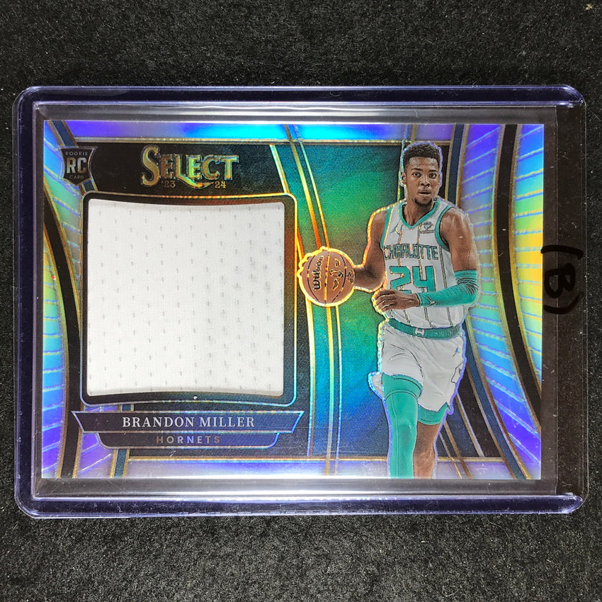 2023-24 Select BRANDON MILLER Rookie Jumbo Swatches Jersey Relic No. BN (B)