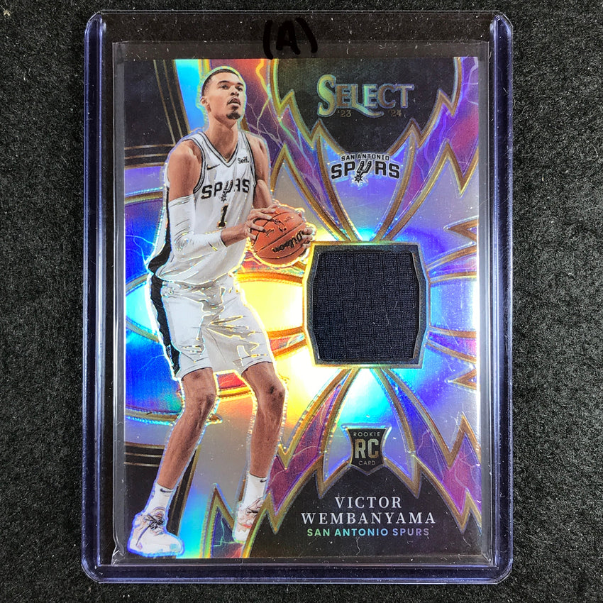 2023-24 Select VICTOR WEMBANYAMA Sparks Rookie Jersey Relic No. VW (A)