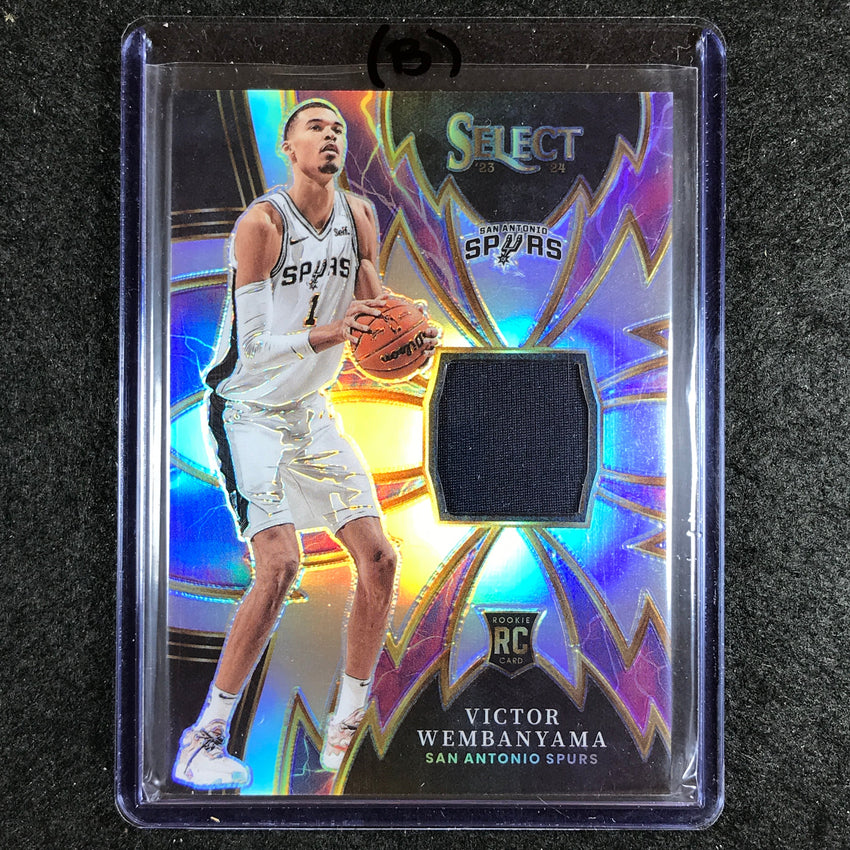 2023-24 Select VICTOR WEMBANYAMA Sparks Rookie Jersey Relic No. VW (B)