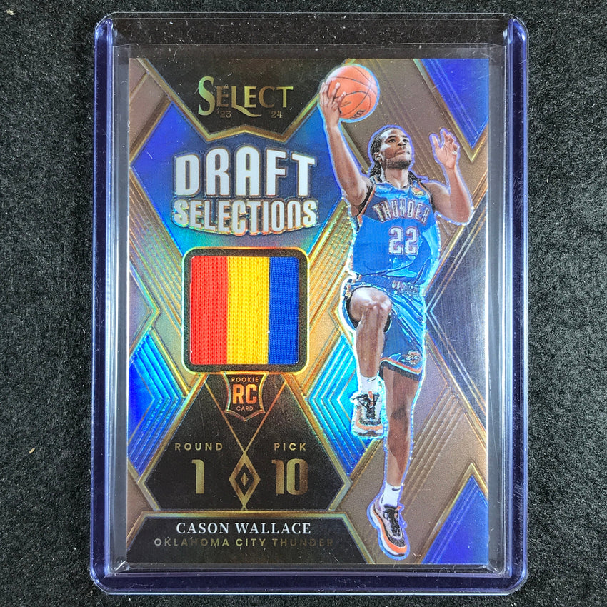 2023-24 Select CASON WALLACE Draft Selections Rookie Jersey Relic Copper 23/49