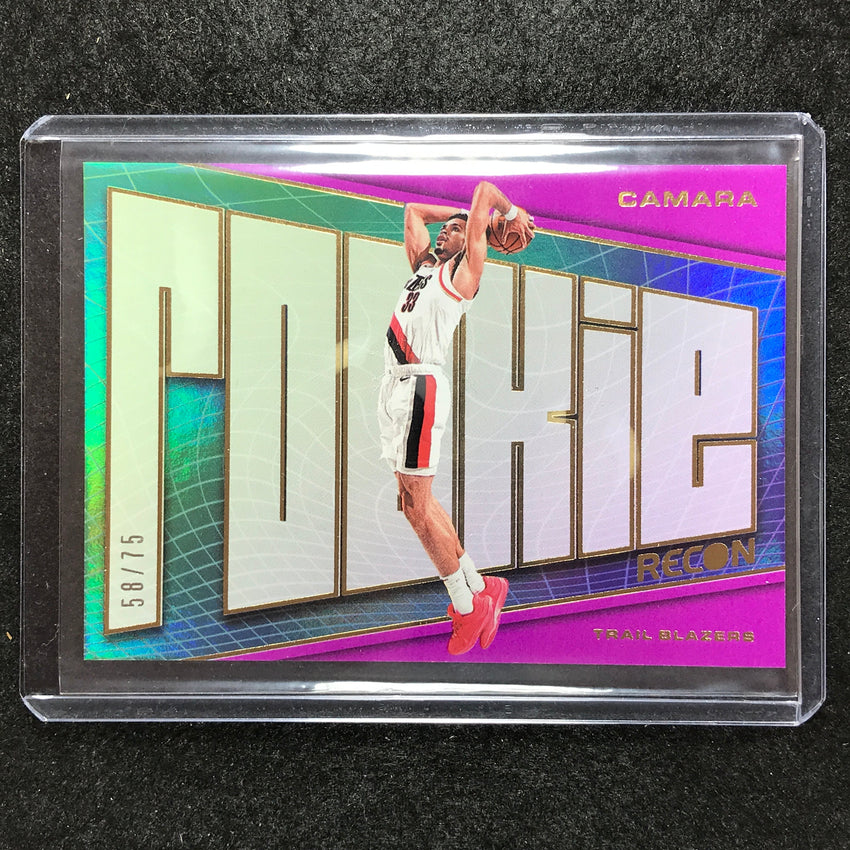 2023-24 Recon TOUMANI CAMARA Rookie Recon Purple 58/75