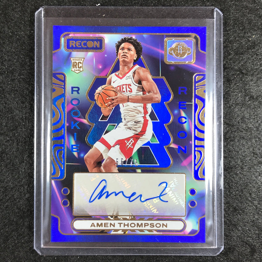 2023-24 Recon AMEN THOMPSON Rookie Recon Auto Blue 56/75