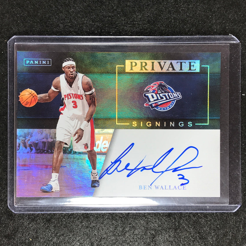 その他 UD Ben Wallace auto card 2023-24 Recon BEN WALLACE Private Signings Auto No. BWE – Cherry