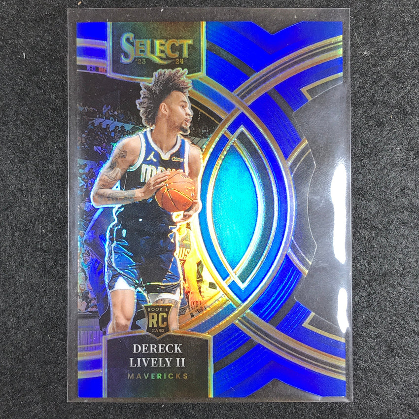 2023-24 Select DERECK LIVELY II Premier Level Rookie Blue Die-Cut 48/249 No. 111