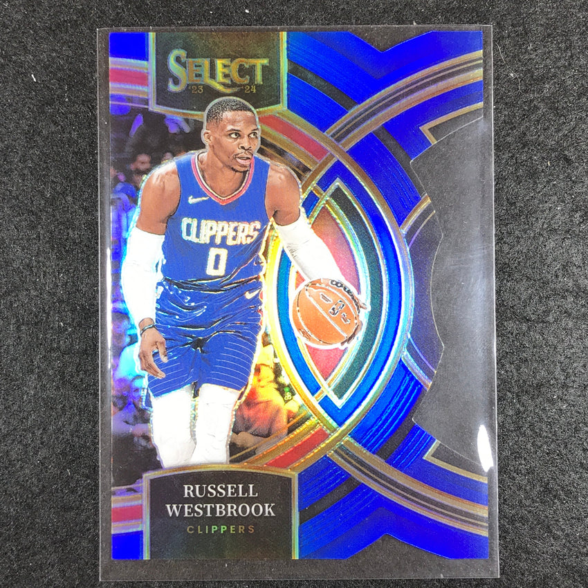 2023-24 Select RUSSELL WESTBROOK Premier Level Blue Die-Cut 193/249 No. 146