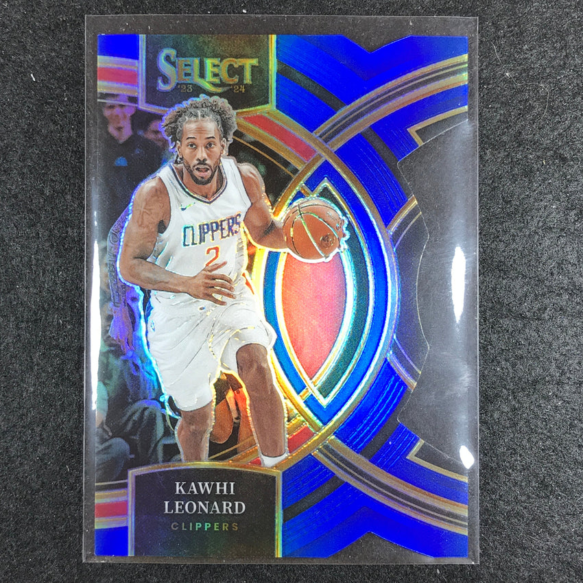 2023-24 Select KAWHI LEONARD Premier Level Blue Die-Cut 93/249 #177