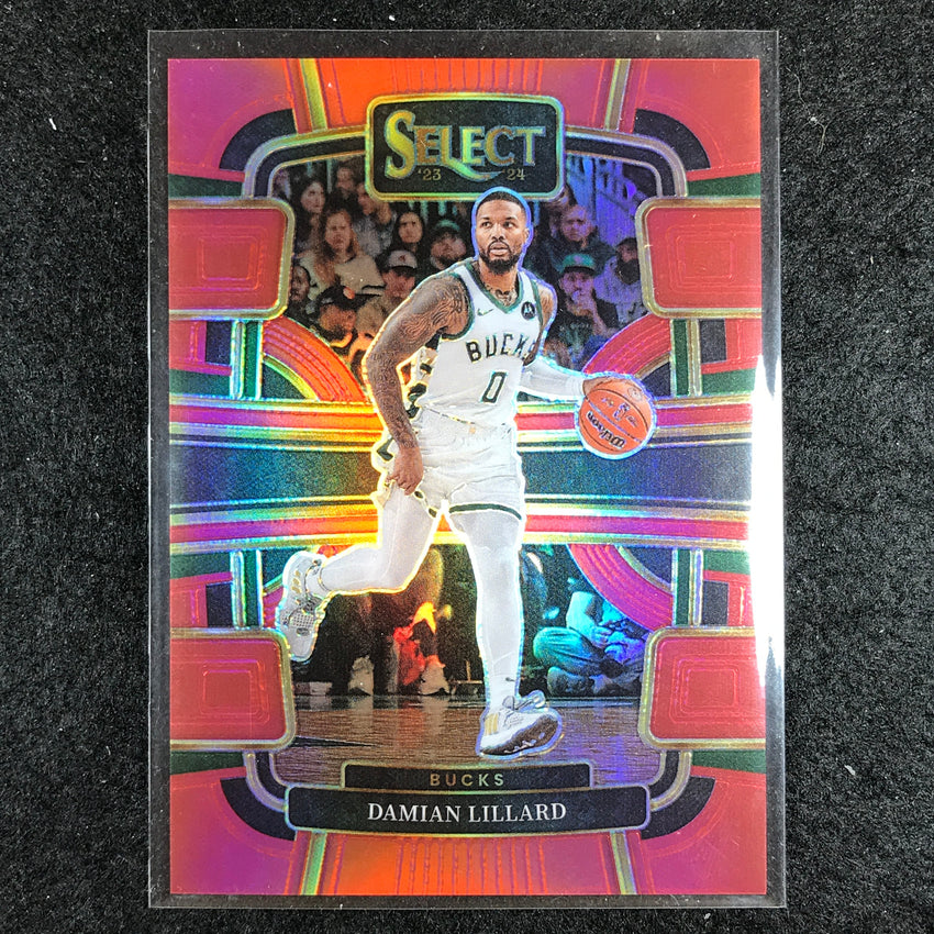 2023-24 Select DAMIAN LILLARD Concourse Red 100/199 #63