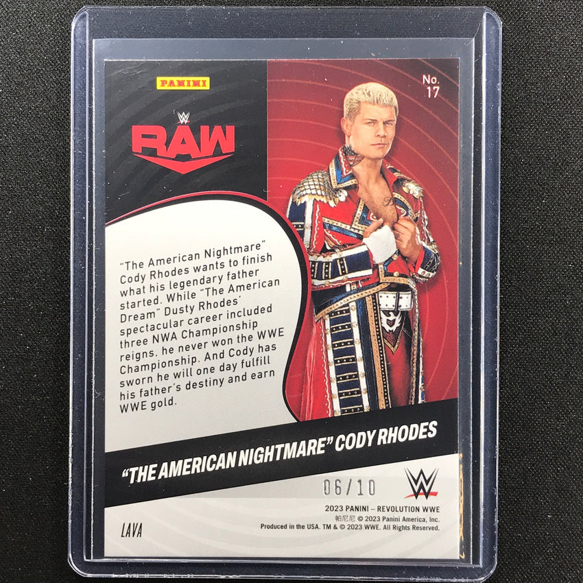 2023 Revolution Wwe The American Nightmare Cody Rhodes Lava 6/10