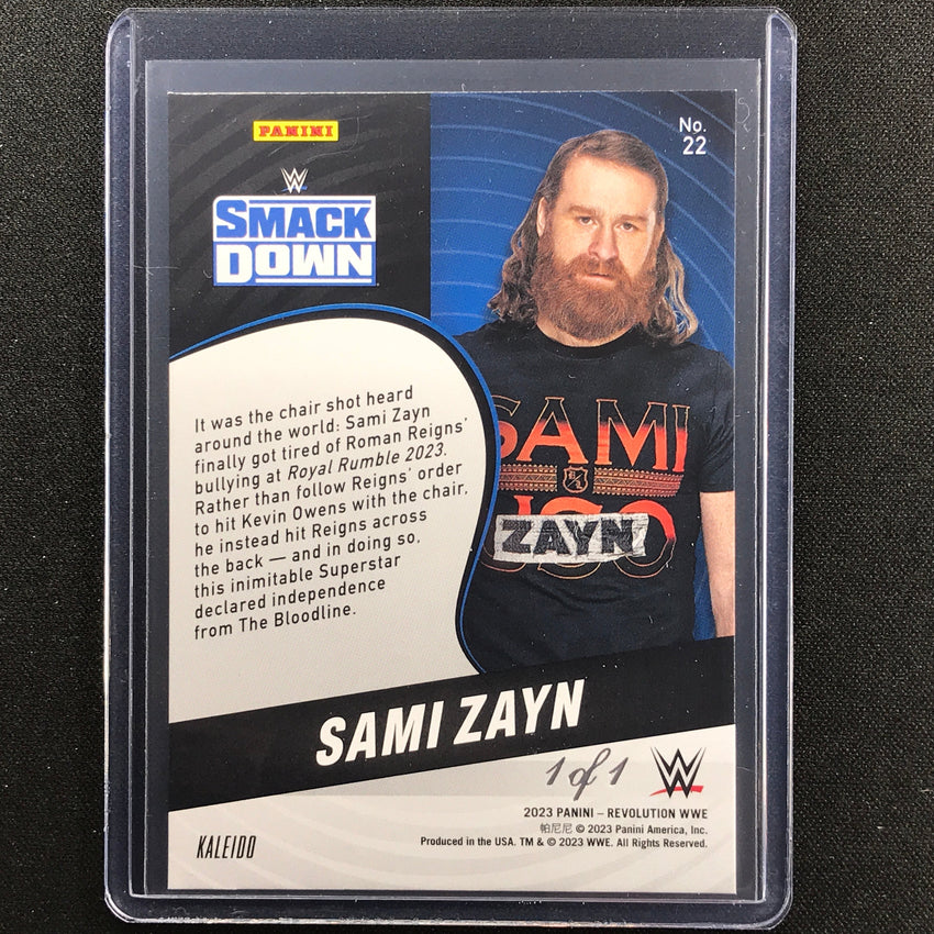 2023 Revolution WWE SAMI ZAYN Kaleido 1/1 #22