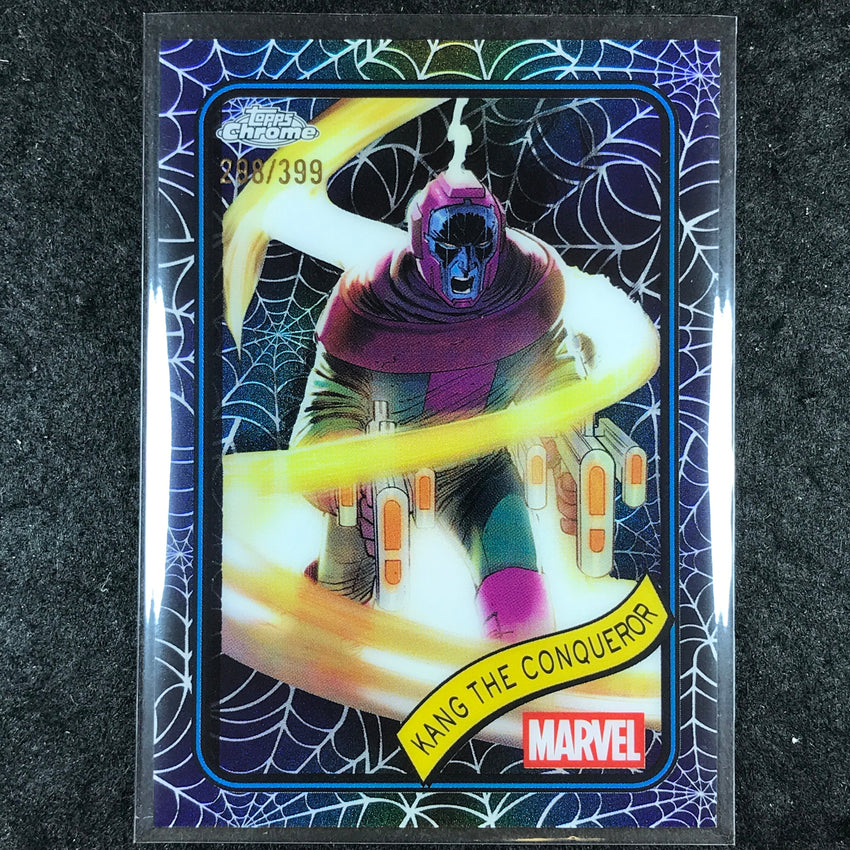 2025 Topps Chrome Marvel KANG THE CONQUEROR Spider Web /399 #181