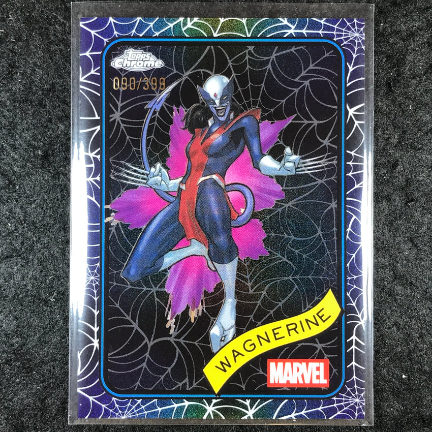 2025 Topps Chrome Marvel WAGNERINE Spider Web /399 #200