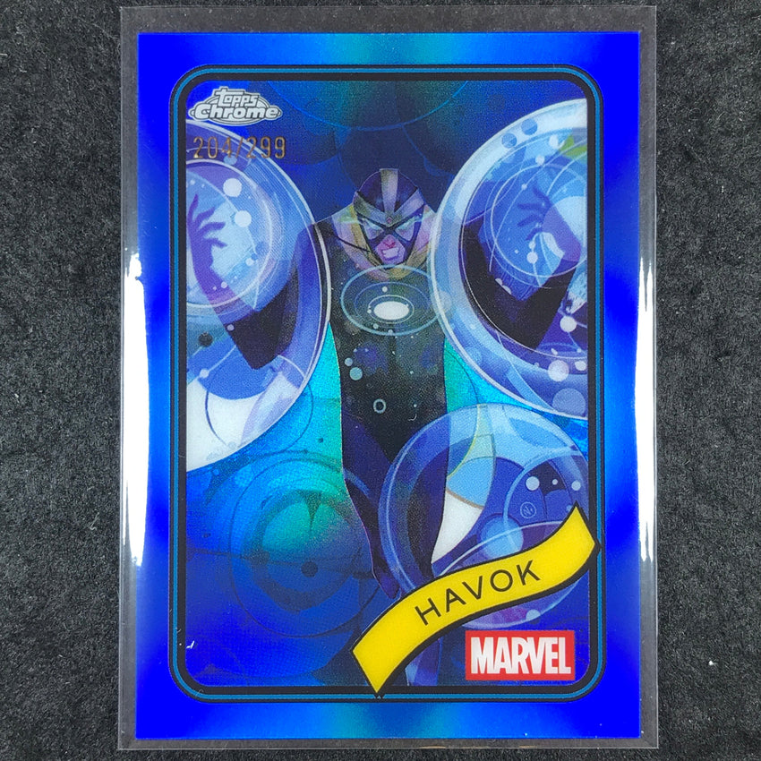 2025 Topps Chrome Marvel HAVOK Blue /299 #19