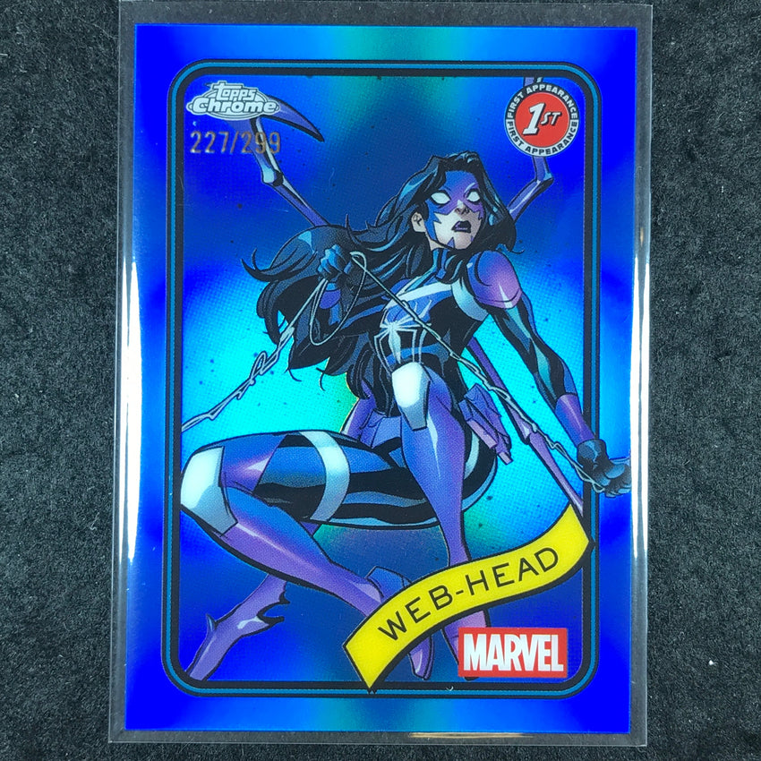 2025 Topps Chrome Marvel WEB-HEAD Blue /299 #32