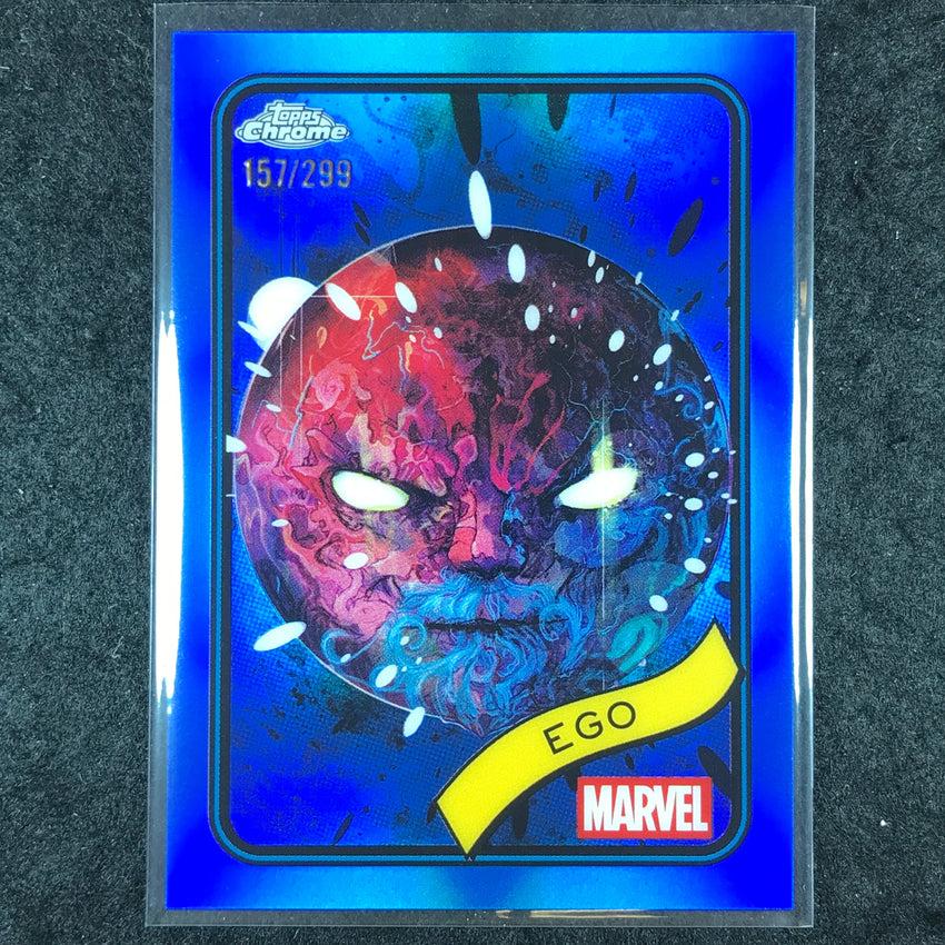2025 Topps Chrome Marvel EGO Blue /299 #55