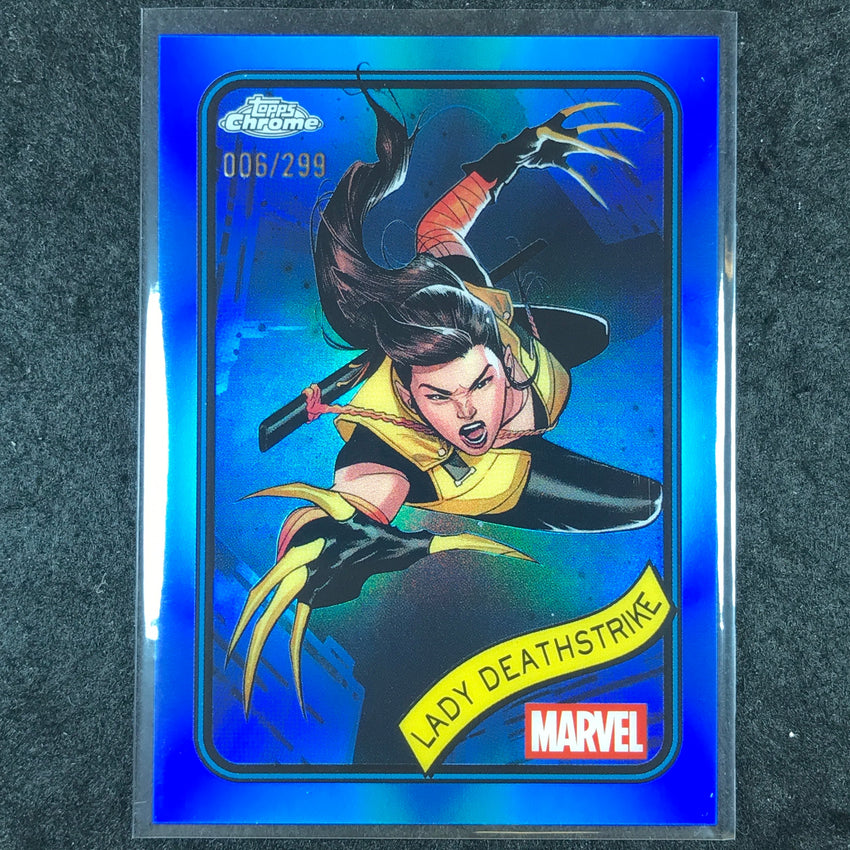 2025 Topps Chrome Marvel LADY DEATHSTRIKE Blue /299 #64
