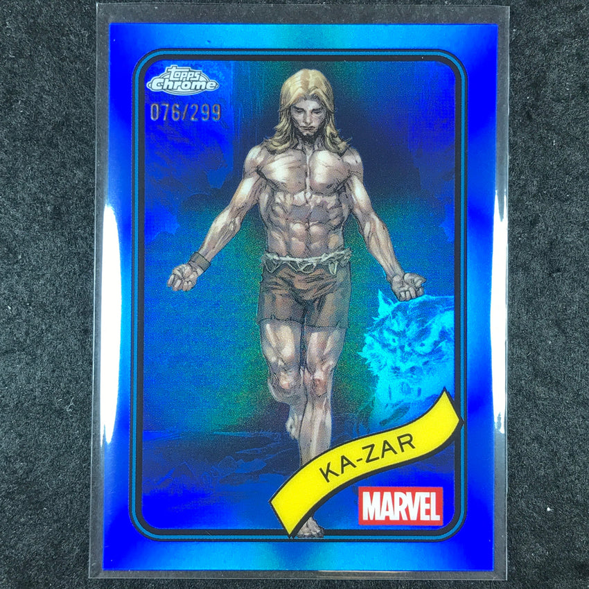 2025 Topps Chrome Marvel KA-ZAR Blue /299 #84