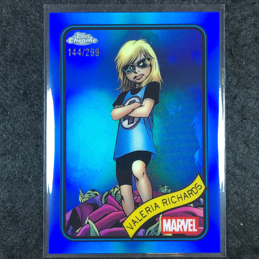 2025 Topps Chrome Marvel VALERIA RICHARDS Blue /299 #87