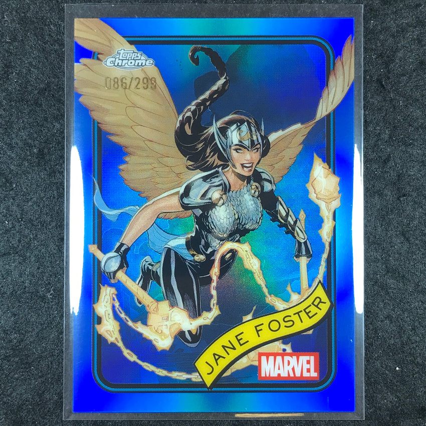 2025 Topps Chrome Marvel JANE FOSTER Blue /299 #90