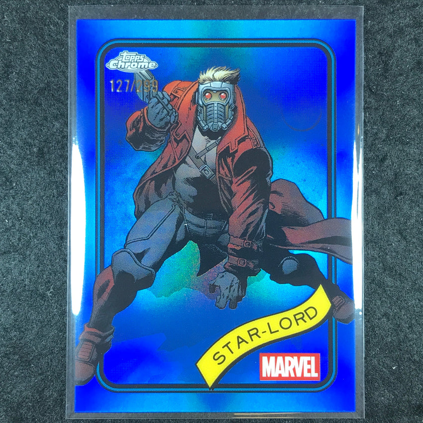 2025 Topps Chrome Marvel STAR-LORD Blue /299 #104