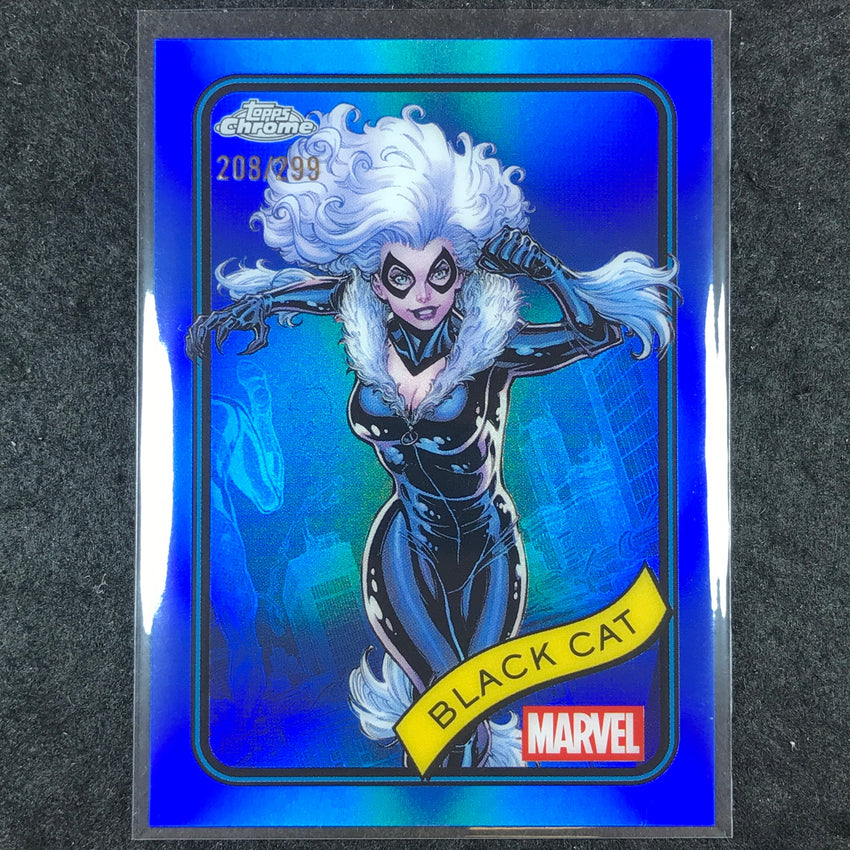 2025 Topps Chrome Marvel BLACK CAT Blue /299 #106