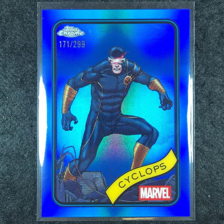 2025 Topps Chrome Marvel CYCLOPS Blue /299 #107