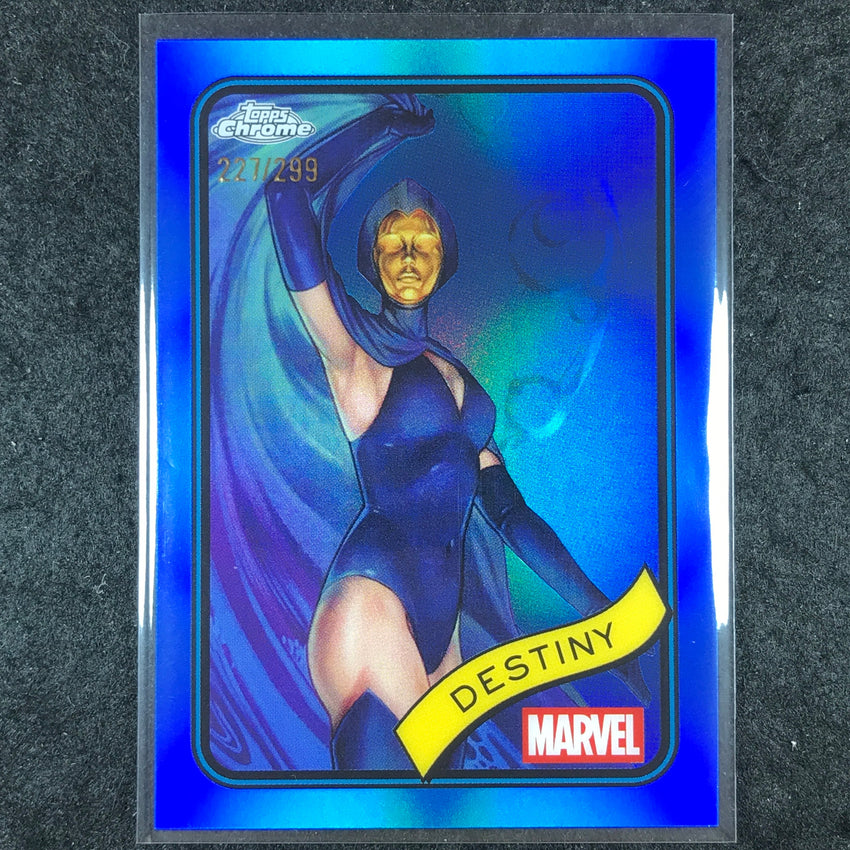 2025 Topps Chrome Marvel DESTINY Blue /299 #175