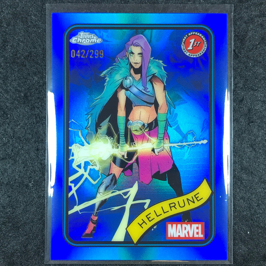 2025 Topps Chrome Marvel HELLRUNE Blue /299 #199