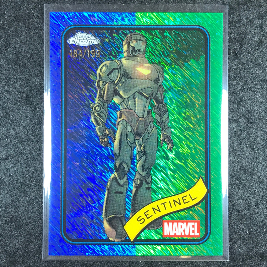 2025 Topps Chrome Marvel SENTINEL Blue & Green Shimmer /199 #33