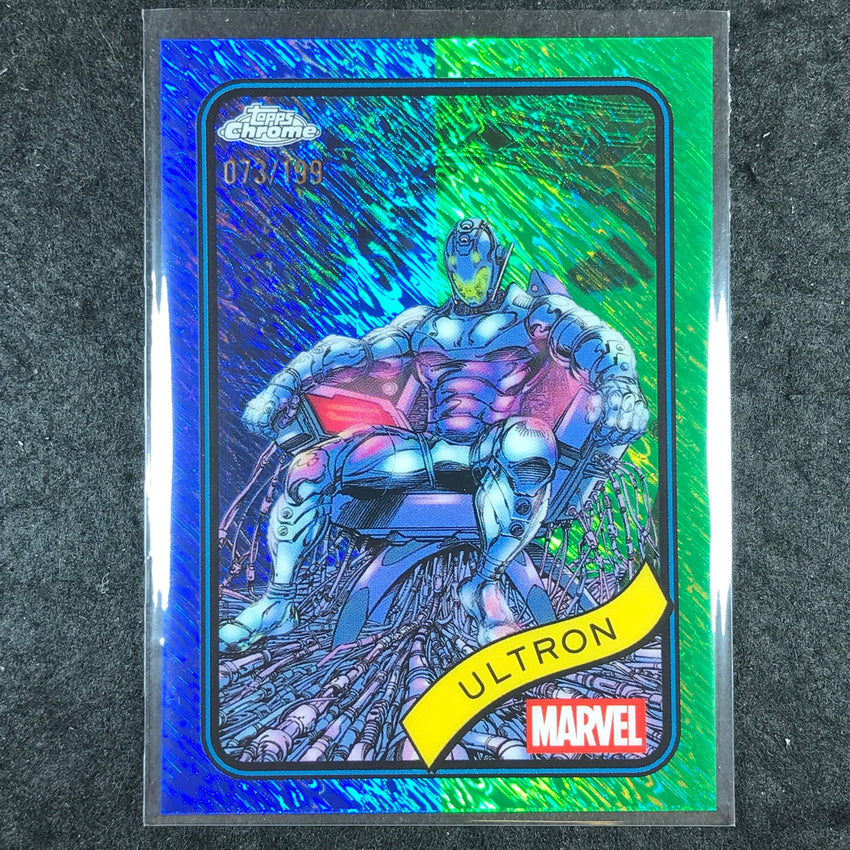2025 Topps Chrome Marvel ULTRON Blue & Green Shimmer /199 #138