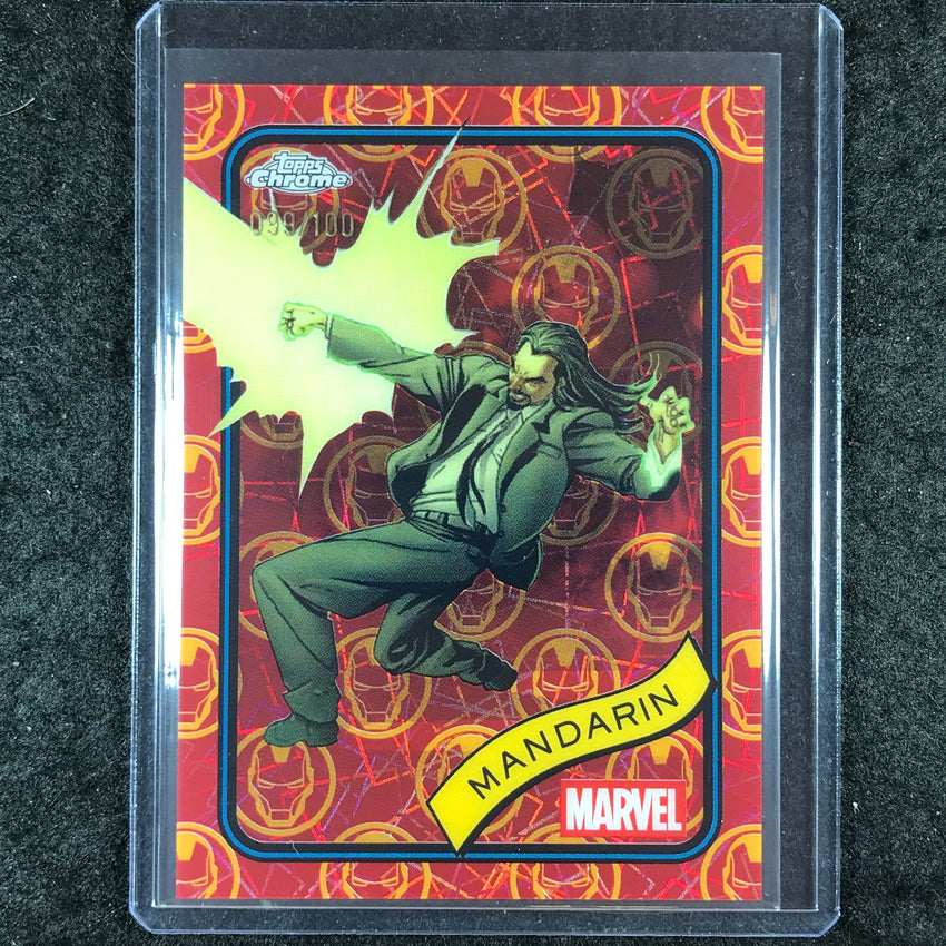 2025 Topps Chrome Marvel MANDARIN Iron Man Red & Gold 99/100 #41