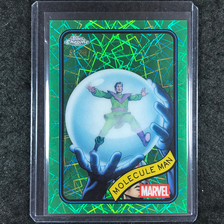 2025 Topps Chrome Marvel MOLECULE MAN Hulk Green Lazer 81/99 #21