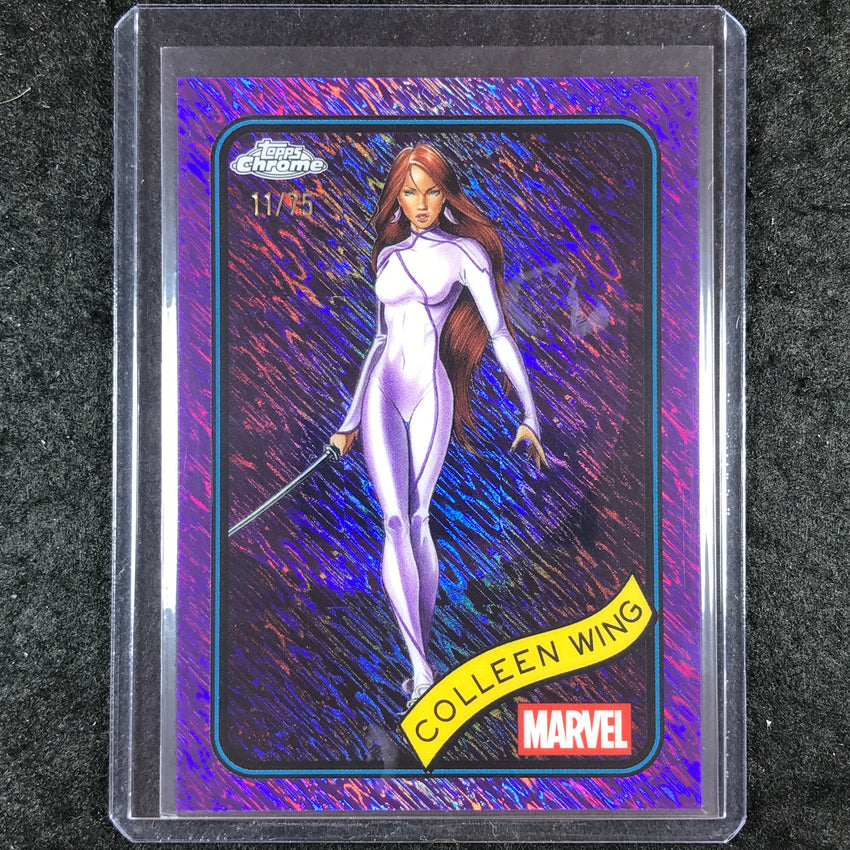 2025 Topps Chrome Marvel COLLEEN WING Purple Shimmer 11/75 #47