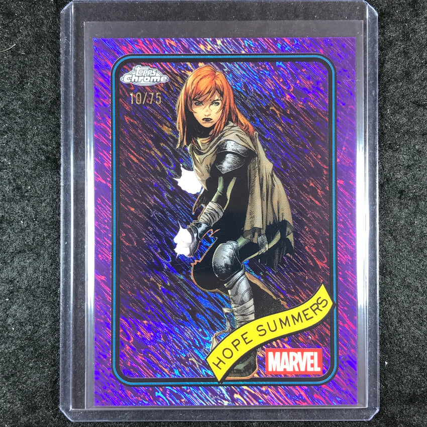 2025 Topps Chrome Marvel HOPE SUMMERS Purple Shimmer 10/75 #73