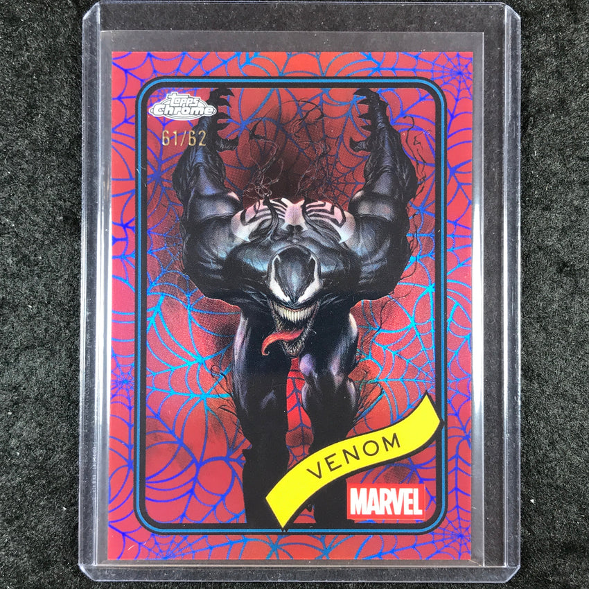 2025 Topps Chrome Marvel VENOM Blue & Red Spider Web 61/62 #149