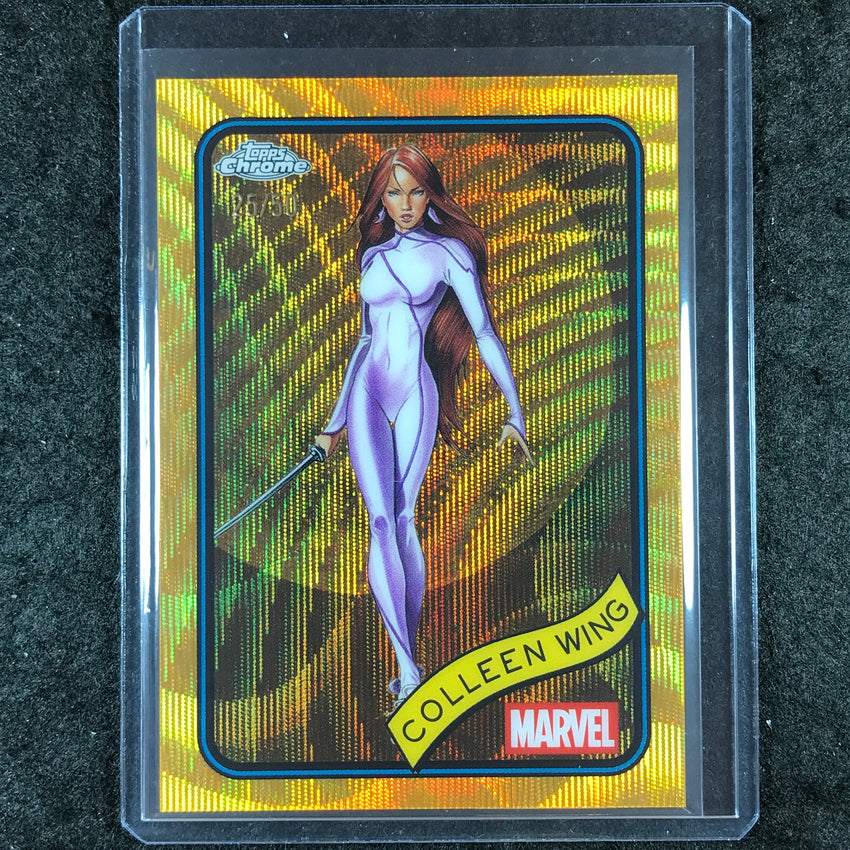 2025 Topps Chrome Marvel COLLEEN WING Gold Wave 25/50 #47