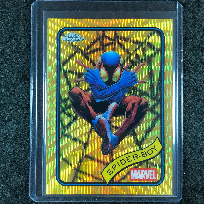 2025 Topps Chrome Marvel SPIDER-BOY Gold Wave 17/50 #57