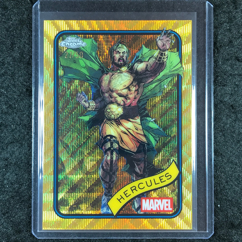 2025 Topps Chrome Marvel HERCULES Gold Wave 27/50 #163