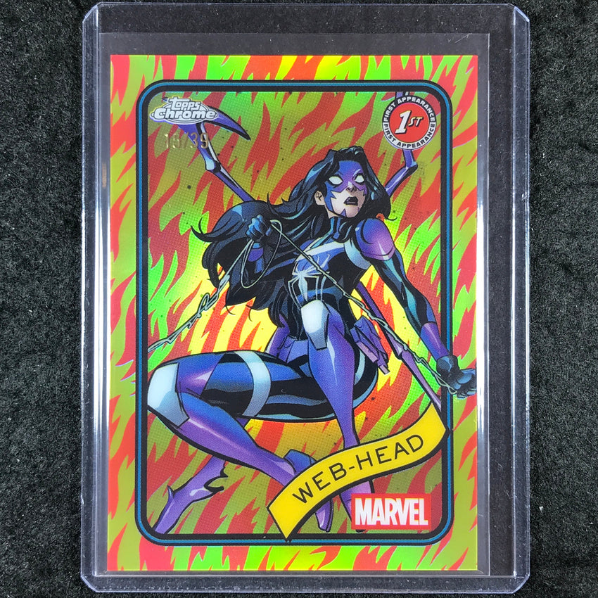 2025 Topps Chrome Marvel WEB-HEAD Human Torch Refractor 15/39 #32